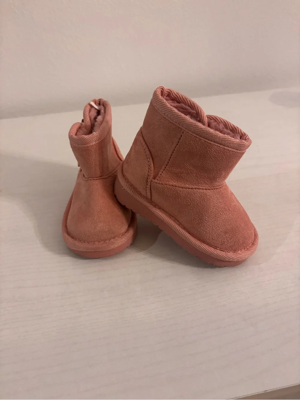 The Children's Place Pink Suede-Look Kids Booties